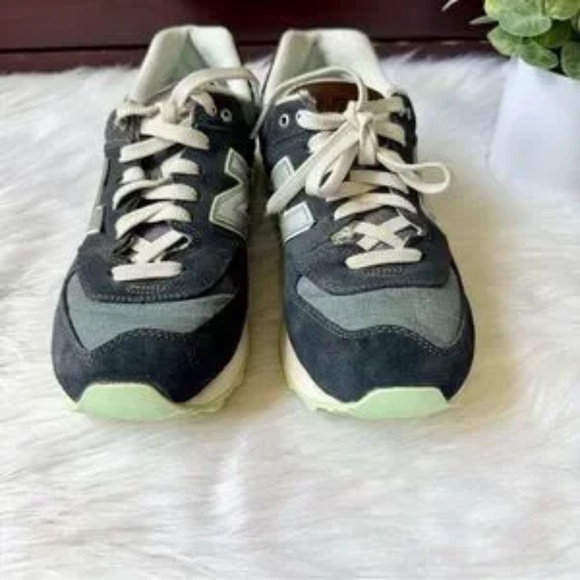 New Balance 574 Cruisin Lifestyle Sneakers Blue Denim Mint Green Size 7.5 - Picture 5 of 9